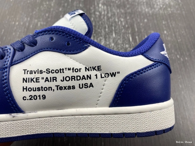 Bmlin Shoes OFF-WHITE TRAVIS CUSTOM JORDAN DM7890-101 X AIR X 1 SCOTT 0727